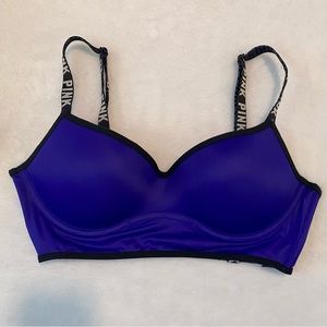 PINK Logo Cage Back Bralette Size S